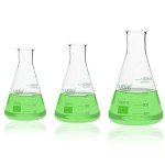 Glass Erlenmeyer Flask Set - 250ml, 500ml, 1000ml