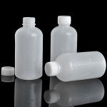 20Pcs 100ml Graduated PE Plastic Lab Bottles
