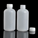 20Pcs 100ml Graduated PE Plastic Lab Bottles