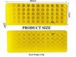Yellow 60-Well Polypropylene Microcentrifuge Tube Rack (2-Pack)
