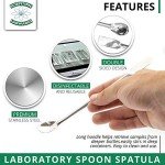 12-Piece Stainless Steel Lab Spoon Spatula Set