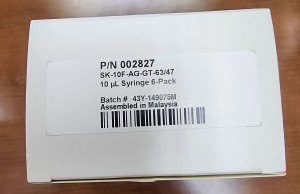 SGE 10 µL Syringe 6-Pack for Agilent