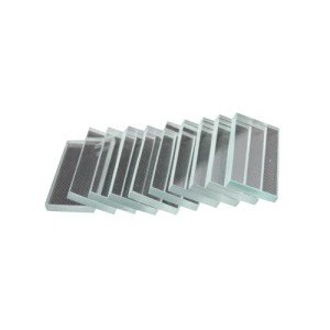 Pack of 10 Glass Streak Plates 2" x 1