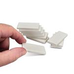 Unglazed Porcelain White Streak Plates - Pack of 10