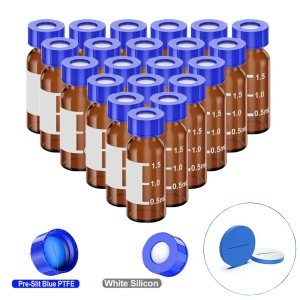 2ml Amber Autosampler Vials with Screw Caps