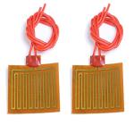 2PCS 100mmx100mm Flexible PI Heating Pads