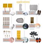 2PCS 100mmx100mm Flexible PI Heating Pads