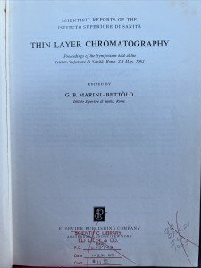 Thin-Layer Chromatography Symposium by Marini-Bettòlo