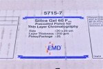 25 EMD Silica Gel Precoated Thin Layer Plates