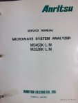 Anritsu ME453K/L/M ME538K/L/M Microwave Analyzer Manual