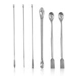 6Pcs Stainless Steel Lab Spoon Measuring Set