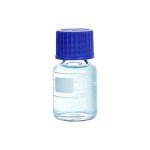 10-Pack 25ml Graduated Round Glass Bottles