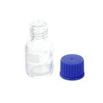 10-Pack 25ml Graduated Round Glass Bottles