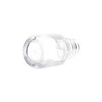 10-Pack 25ml Graduated Round Glass Bottles