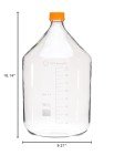 IVYX Round Borosilicate Glass Media Storage Bottle