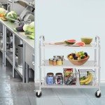 Stainless Steel 3-Tier Medical Utility Cart with Wheels