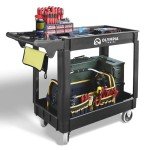 40x17 Inch Rolling Utility Cart with Handle