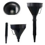 Aluminum Wall-Mount Funnel Holder with Flexible Hose