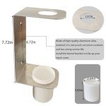 Aluminum Wall-Mount Funnel Holder with Flexible Hose