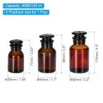 PATIKIL Glass Wide Mouth Reagent Media Bottle