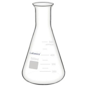 Glass Wide Mouth Erlenmeyer Flask, 500 ml