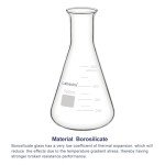 Glass Wide Mouth Erlenmeyer Flask, 500 ml