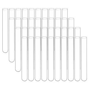 Stonylab 40-Pack Round Bottom Glass Test Tubes
