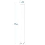 Stonylab 40-Pack Round Bottom Glass Test Tubes