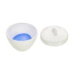 EISCO Squat Porcelain Crucible with Lid, 100ml