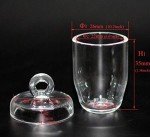 Quartz Lab Crucibles with Lids – Multiple Sizes
