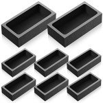 Graphite Ingot Molds for Metal Casting - 8 Pack