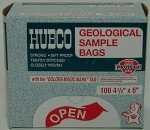 Hubco Geological Sample Bags, 4.5" x 6", Pack of 100