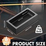 Graphite Ingot Molds for Metal Casting - 8 Pack