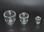 Quartz Lab Crucibles with Lids – Multiple Sizes