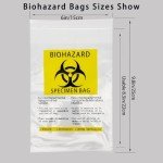 Biohazard Sample Bags with Pocket Pouch (50pcs)