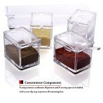 Clear 4-Piece Spice Storage Container Set