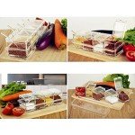 Clear 4-Piece Spice Storage Container Set