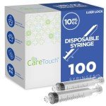 Care Touch 10mL Luer Lock Syringe - 100 Count