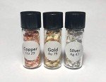 99.99% Pure Gold, Silver, Copper Foil Samples