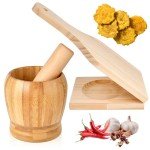Mortar and Pestle Set with Plantain Press