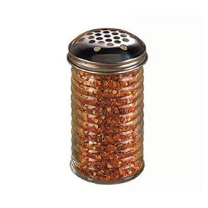 Beehive Glass Shaker with Dredge Top, 12oz