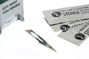 Sterilized Scalpel Blades #11 - 100 Pack