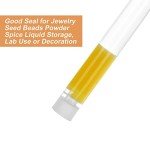 120 Plastic Test Tubes with Lids and Rack