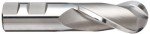 HSS Ball Nose End Mill, 30° Helix, 2 Flutes