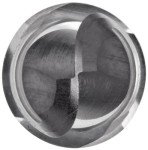 HSS Ball Nose End Mill, 30° Helix, 2 Flutes
