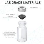 10 Pack of 3ml Glass Sample Vials