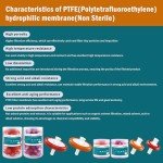 100 PTFE Syringe Filters 25mm Non-Sterile Red