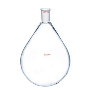Deschem 3000ml Glass Recovery Flask - Pyriform