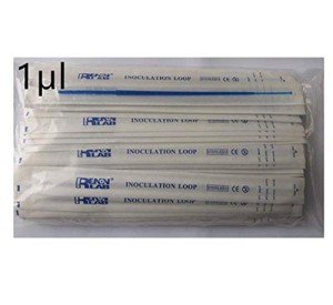 100 Sterile Disposable Inoculating Loops, 1μl