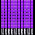 100pcs 2ml Purple Test Tubes with Caps